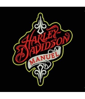 Embroidered patch HARLEY DAVIDSON CUSTOMIZABLE
