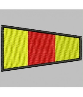 Embroidered patch NAUTIC FLAG NUMBER 0 (ICS ZERO)