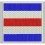 Embroidered patch NAUTICAL FLAG LETTER C (ICS CHARLIE)