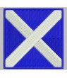 Embroidered patch NAUTICAL FLAG LETTER M (ICS MIKE)