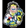 Embroidered patch Motorcycle VALENTINO ROSSI 