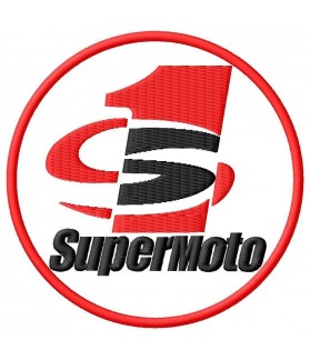Embroidered patch SUPERMOTO