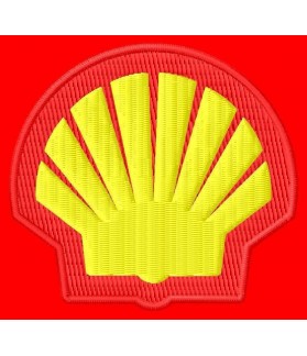 Embroidered patch SHELL LOGO