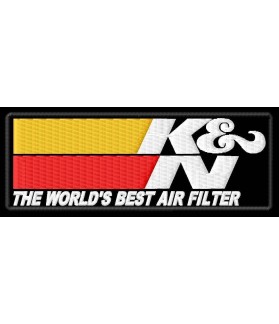 Embroidered patch k&N AIR FILTER