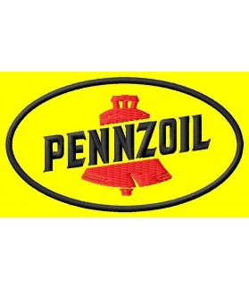 Embroidered patch PENNZOIL