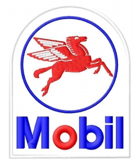 Embroidered patch MOBIL