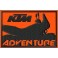 Embroidered patch KTM ADVENTURE