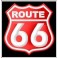 Embroidered patch ROUTE 66 