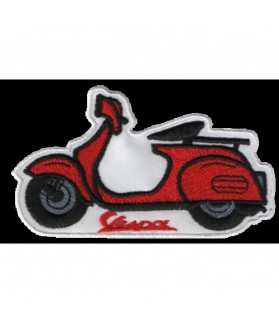 Embroidered patch SCOTTER VESPA RED CLASSIC