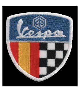 Embroidered patch SCOTTER VESPA FLAG