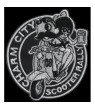 Embroidered patch SCOTTER VESPA COLLECTION CHARM CITY 2008