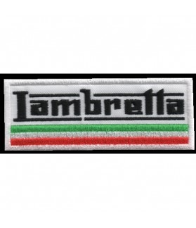 Embroidered patch LAMBRETTA MOTORCYCLE ITALY