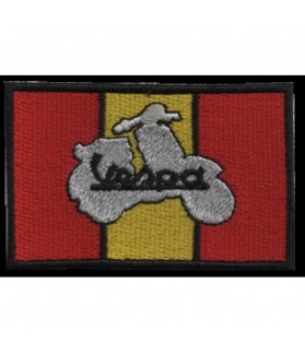 Embroidered patch SCOOTER VESPA FLAG SPAIN
