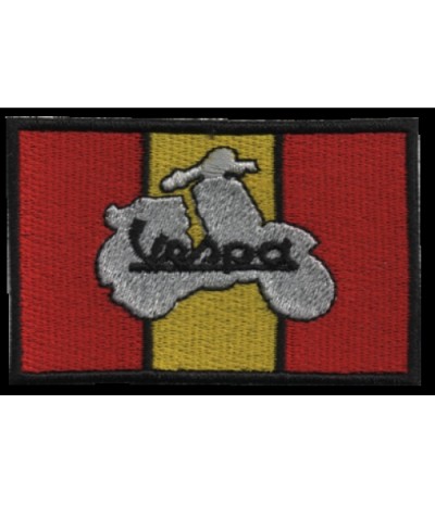 Embroidered patch SCOOTER VESPA FLAG SPAIN