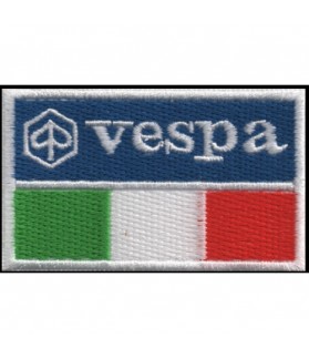 Embroidered patch SCOOTER VESPA FLAG 