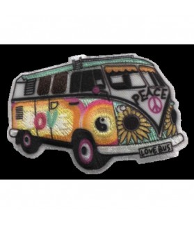 Embroidered patch BUS HIPPY