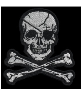 Embroidered patch COLLECTOR PIRATE SKULL