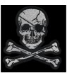 Embroidered patch COLLECTOR PIRATE SKULL