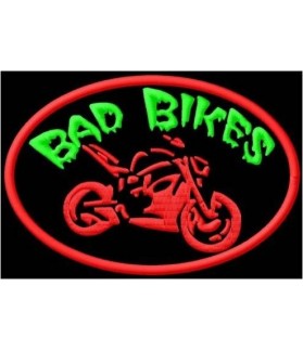 Embroidered patch BAD BIKES