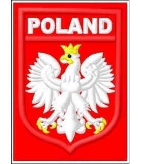 Embroidered patch POLAND FLAG