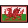 Embroidered patch WALES FLAG