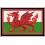 Embroidered patch WALES FLAG