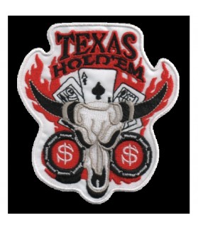 Embroidered patch POKER TEXAS HOLDEM