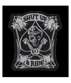 Embroidered patch SHUP UP RIDER