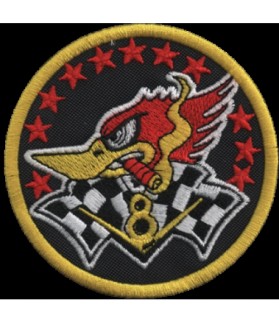 Embroidered patch CRAZY BIRD