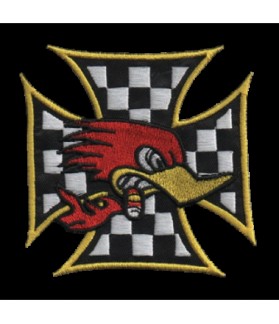Embroidered patch CRAZY BIRD