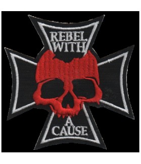 Embroidered patch CROSS REBEL