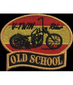 Embroidered patch OLD SCHOOL SPAIN