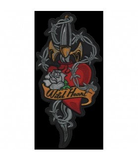 Embroidered patch WILD HEART