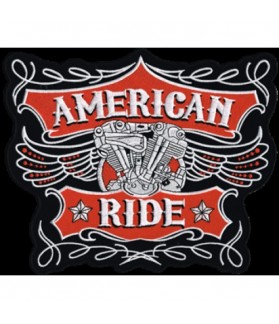 Embroidered patch AMERICAN RIDE