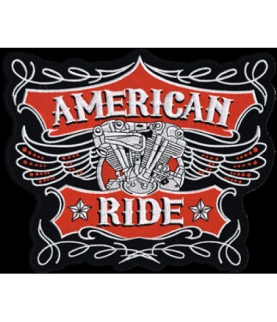 Embroidered patch AMERICAN RIDE