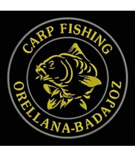 Embroidered Patch CARP FISHING CUSTOMIZABLE