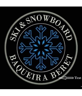Embroidered Patch SKI & SNOWBOARD