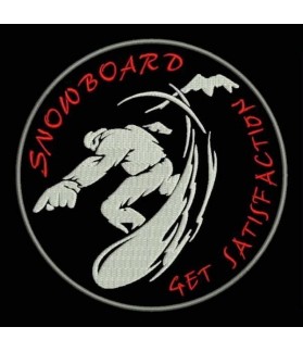 Embroidered Patch SNOWBOARD