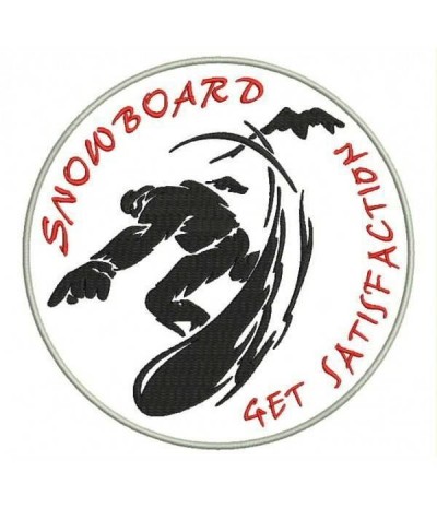 Embroidered Patch SNOWBOARD