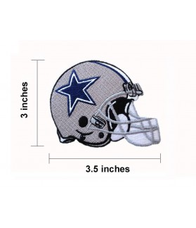 Embroidered Patch DALLAS COWBOYS NFL HELMET