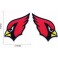 Embroidered Patch NFL ARIZONA CARDINALS PACK X2