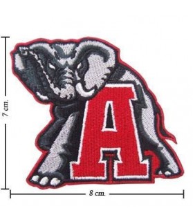 Embroidered Patch ALABAMA CRIMSON