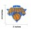 IRON PATCH Embroidered Patch NEW YORK KNICKS