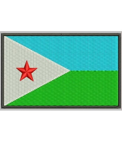 Embroidered patch Iron patch FLAG DJIBOUTI