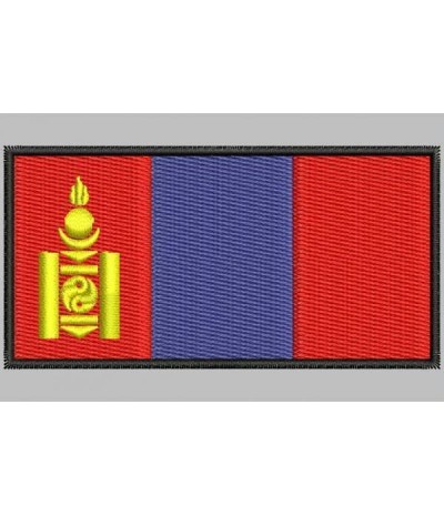 Embroidered patch Iron patch FLAG MONGOLIA