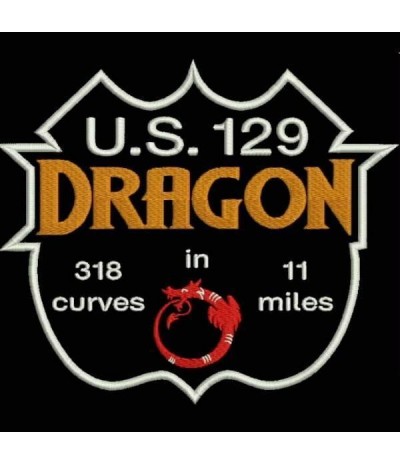 Embroidered patch ROUTE US129 DRAGON