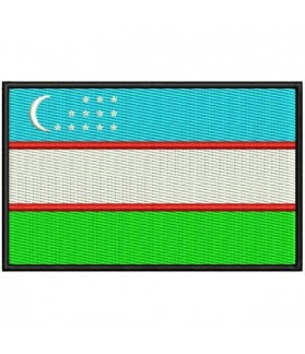 Embroidered patch UZBEKISTAN FLAG