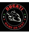 Embroidered patch DUCATI CUSTOMIZABLE