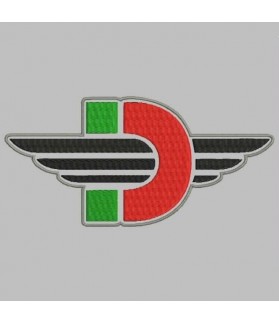 Embroidered patch DUCATI FLY