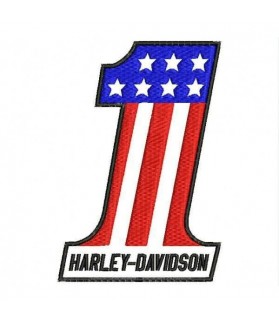 Embroidered patch HARLEY DAVIDSON USA NUMBER ONE